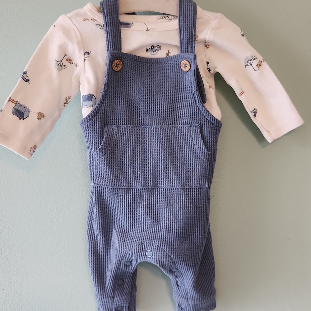 Carter’s Blue Romper Set - Picture 2 of 12